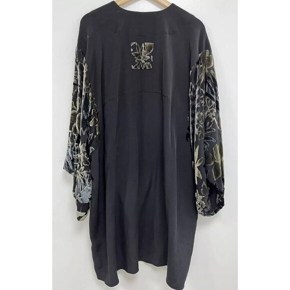 Vintage Jane Suttell Silk Patchwork Kimono Style Jacket Cardigan Sz one size - Picture 3 of 8